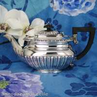 Edwardian sterling silver tea pot
