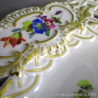 Meissen porcelain open worked plate