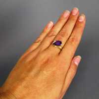 Zauberhafter Ring mit Amethyst und Brillanten