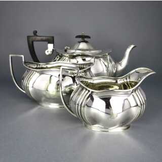 Silver plated victorian/edwardian tea set