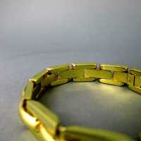 Prächtiges massives Gliederarmband für Damen in 18 Karat Gold