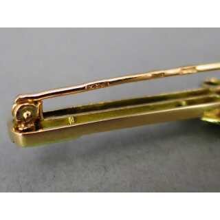 Delicate antique victorian gold bar brooch with peridots 