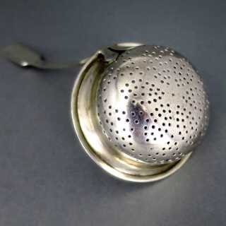 Early victorian silver ladle sieve