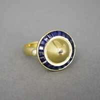 Außergewöhnlicher goldener Damen Ring mit...