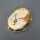 Prächtiger Muschel Kameenanhänger mit Diamant und Weißgoldfassung
