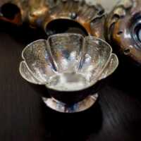 Dekoratives Silberschälchen mit Hammerdekor