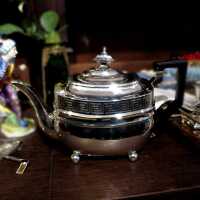 Antike Silberne Teekanne Klassizismus