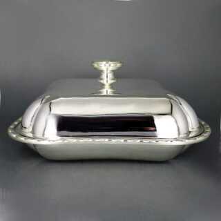 Serving covered dish silver plated from Paris
