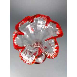 Murano flower shaped glass vase