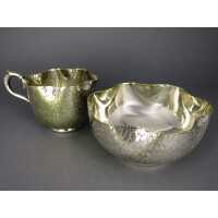 Art Deco creamer and sugar bowl from WMF
