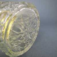 Dose Kristallglas mit Silberdeckel London 1904
