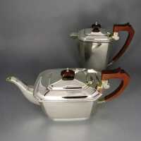 Art Deco Silber Holz Tee Kaffee-Kern Birmingham