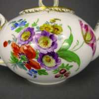 Art Nouveau teapot Dresden hand painted porcelain