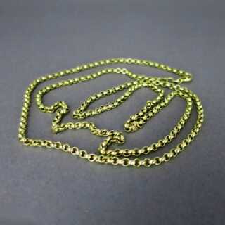 Rare antique long belcher chain in 14 k gold ladys jewelry