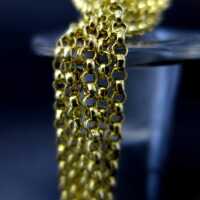 Schöne antike Erbskette in Gold lange Kette selten und hervorragend erhalten