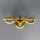 Endlos Knoten Goldbrosche aus dem Art Deco mit großem Diamanten