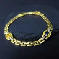 Armband in Gold mit Saphiren und Brillanten