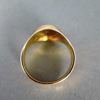Goldener Ring für Monogramm Siegelring für Damen und Herren ungraviert Russland