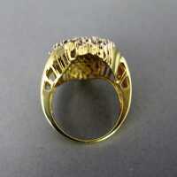 Prächtiger Damen Ring in Gold besetzt mit 113 Brillanten
