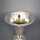 Trichterförmige Vase Silber mit Hammerdekor