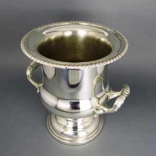 Silver plated bottle cooler from England