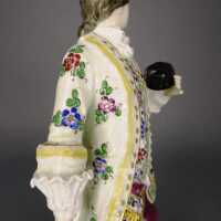 Rococo man figure porcelain Fasold Stauch