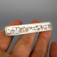 Vintage Designer Damen Brosche in Silber Firma Perli in Schwäbisch Gmünd