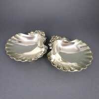 Shell-shaped silver bowls Art Nouveau
