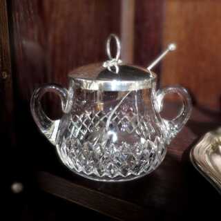 Marmeladenglas Silber Deckel Löffel London
