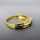 Vintage Schmuck in Gold - Annodazumal Antikschmuck: Profilierter Bandring in Gold mit Saphiren kaufen