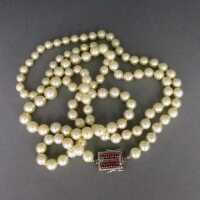Akoya Perlenkette mit Verschluss aus 750/- Weißgold und...