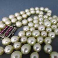 Vintage Perlenkette mit Veschluss - Annodazumal...