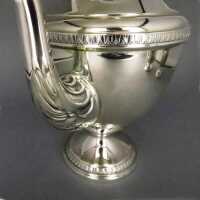 Elegant mocha silver set Italy mid century