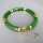Art Deco Armband in Gold mit grüner Jade