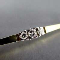 Goldene Stabbrosche oder Krawattennadel mit Diamanten