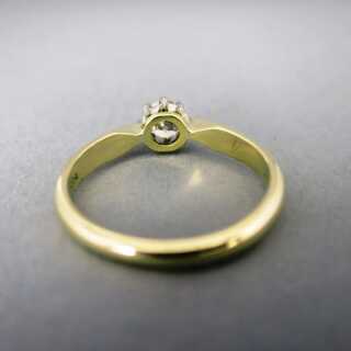Art Deco Gold Ring mit Brillant