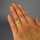 Vintage geflochtener Damen Ring in Gold mit Diamanten
