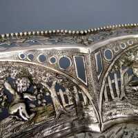 Antike durchbrochene Silberschale Hanau