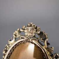Ovaler Bilderrahmen in Silber aus Italien 