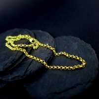 Elegante vintage Erbskette in Gold für Damen und Herren vintage Schmuck