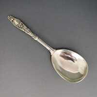 Antique silver serving spoon Thune Oslo Norway Art...