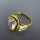 Gold Damen Ring natürlicher Aquamarin unbehandelt Handarbeit Goldschmiede vintage