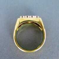 Schöner Damen Gold Ring mit 4 Brillanten