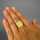 Precious signet ring 18 k gold massive handmade unique Art Deco design Annodazumal