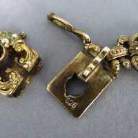 Prächtiges Collier Historismus Jugendstil Silber Gold Citrine Saatperlen Armband