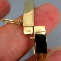 Vintage Gold 585 Armreif klare elegante Form mit Steckverschluss 