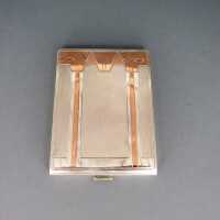 Art Deco Zigarettenetui in Silber Rotgold und Gold Polen Preußen Sammelstück