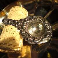 Antikes Teesieb Silber 13 Lot Putten Engel um 1860 Biedermeier selten Handarbeit