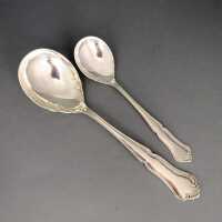 Set of 2 antique silver serving spoons Art Nouveau...