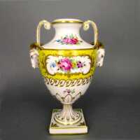 Porcelain urn-shaped decorative vase Thieme Potschappel...